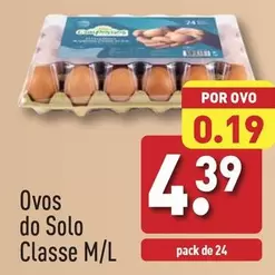 Oferta de Ovos Do Solo Classe por 4,39€ em Aldi