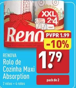 Oferta de Renova - Rolo De Cozinha Maxi Absorption por 1,79€ em Aldi