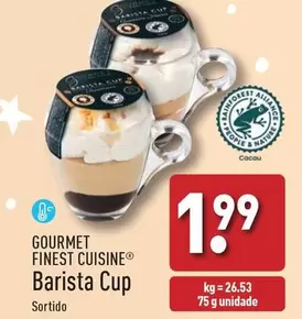 Oferta de Nature - Gourmet Finest Cuisine Barista Cup por 1,99€ em Aldi