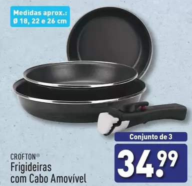 Oferta de .Com - Frigideiras com cabo Amovível por 34,99€ em Aldi