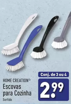 Oferta de Home creation - Escovas Para Cozinha por 2,99€ em Aldi