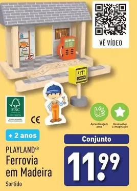 Oferta de A+ - Ferrovia Em Madeira por 11,99€ em Aldi