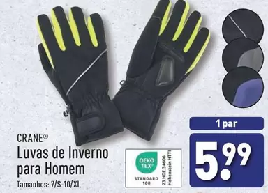 Oferta de Luvas De Inverno Para Homem por 5,99€ em Aldi