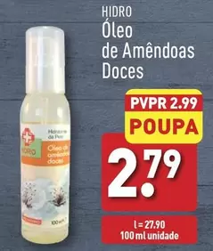 Oferta de Hidro Oleo De Amêndoas Doces por 2,79€ em Aldi