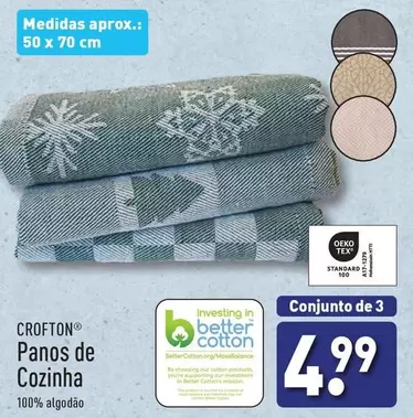 Oferta de Panos De Cozinha por 4,99€ em Aldi