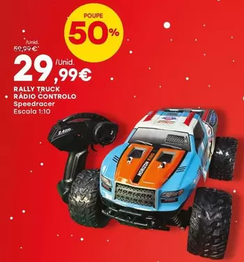 Oferta de Rally Truck Rádio Controlo por 29,99€ em Intermarché