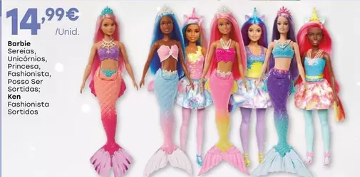 Oferta de Barbie -  Serieias Unicornios Princesa por 14,99€ em Intermarché