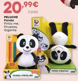 Oferta de Peluche - Panda Pinta-Me, Pirucas, Gigante por 20,99€ em Intermarché