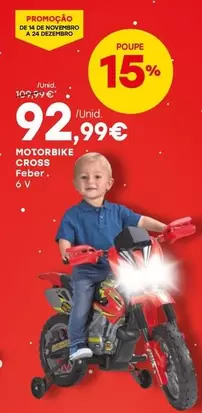 Oferta de Feber - Motorbike Cross por 92,99€ em Intermarché