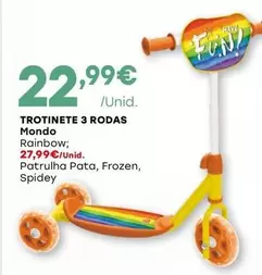 Oferta de Mondo - Trotinete 3 Rodas por 22,99€ em Intermarché