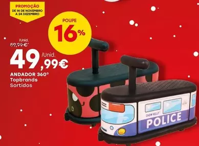 Oferta de Topbrands - Andador 360° por 49,99€ em Intermarché