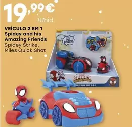 Oferta de Veículo 2 Em 1 Spidey And His Amazing Friends por 19,99€ em Intermarché