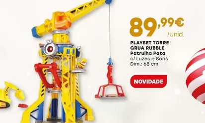 Oferta de Patrulha Pata - Playset Torre Grua Rubble por 89,99€ em Intermarché