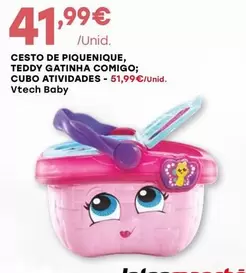 Oferta de Vtech - Baby Cesto De Piquenique, Teddy Gatinha Comigo, Cubo Atividades por 41,99€ em Intermarché