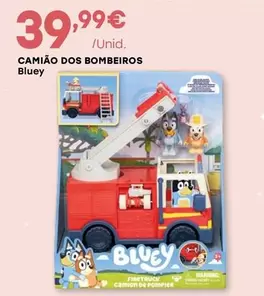 Oferta de Bluey - Camião Dos Bombeiros por 39,99€ em Intermarché