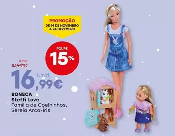 Oferta de Steffi Love - Boneca por 16,99€ em Intermarché