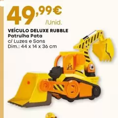 Oferta de Patrulha Pata - Veículo Deluxe Rubble  por 49,99€ em Intermarché