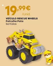 Oferta de Patrulha Pata - Veículo Rescue Wheels por 19,99€ em Intermarché