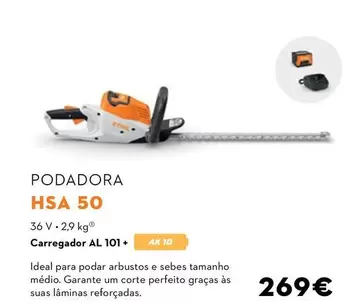 Oferta de Stihl - Podadora HSA 50 por 269€ em Stihl