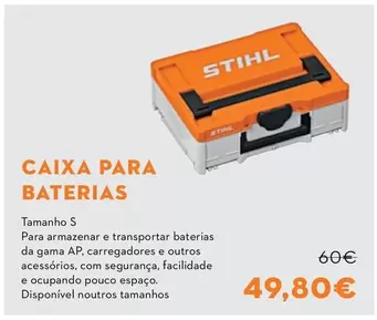 Oferta de Stihl - Caixa Para Baterias por 49,8€ em Stihl