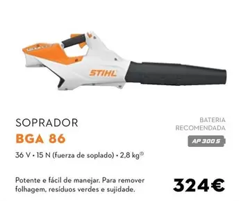 Oferta de Stihl - Soprador Bga 86 por 324€ em Stihl