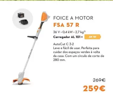 Oferta de Stihl - Foice A Motor Fsa 57 R por 259€ em Stihl