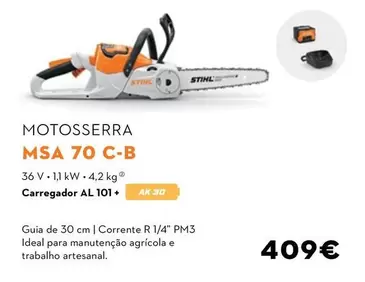 Oferta de Stihl - Motosserra Msa 70 C-B por 409€ em Stihl