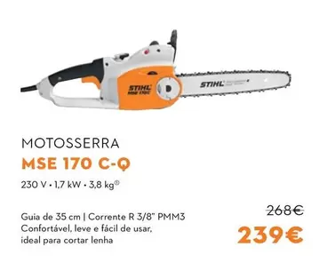 Oferta de Stihl - Motossierra Mse 170 C-q por 239€ em Stihl