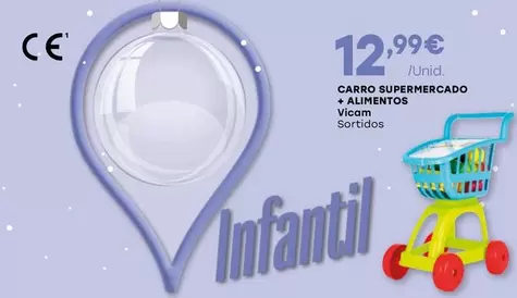 Oferta de Vicam - Carro Supermercado + Alimentos por 12,99€ em Intermarché