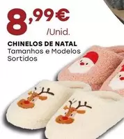 Oferta de Chinelos De Natal por 8,99€ em Intermarché