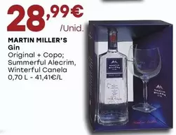 Oferta de Martin MIller'S - Gin por 28,99€ em Intermarché