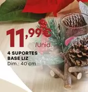 Oferta de 4 Suportes Base Liz por 11,99€ em Intermarché