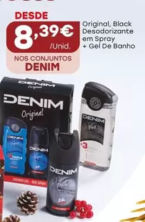 Oferta de Denim - Desodorizante Em Spray + Gel De Banho por 8,39€ em Intermarché