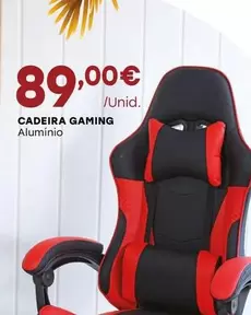 Oferta de Cadeira Gaming por 89€ em Intermarché