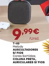 Oferta de T-Nb - Auscultadores S/Fios por 9,99€ em Intermarché