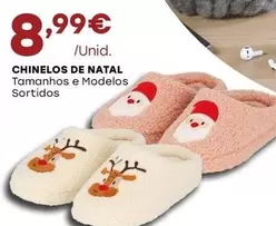 Oferta de Chinelos De Natal por 8,99€ em Intermarché