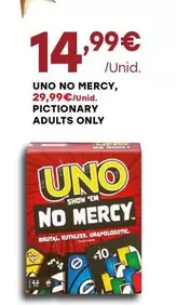 Oferta de Uno No Mercy, Pictonary Adults por 14,99€ em Intermarché