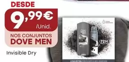 Oferta de Dove Men - Invisible Dry por 9,99€ em Intermarché