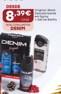 Oferta de Denim - Desodorizante Em Spray + Gel De Banho por 8,39€ em Intermarché