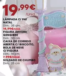 Oferta de Lampada C/ Pai Natal por 19,99€ em Intermarché