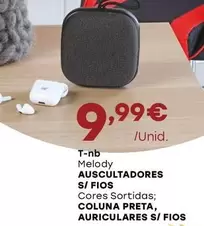 Oferta de Mesody Auscultadores S/ Fios por 9,99€ em Intermarché