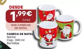 Oferta de Caneca De Natal por 1,99€ em Intermarché