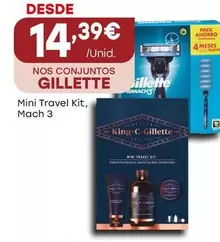 Oferta de Gillette - Mini Travel Kit, Mach 3 por 14,39€ em Intermarché