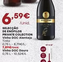 Oferta de Selecção De Enófilos - Private Colection Vinho DOC Alentejo  por 6,59€ em Intermarché