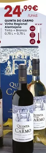 Oferta de Quinta Do Carmo - Vinho Regional Alentejano  por 24,99€ em Intermarché