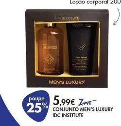 Oferta de Conjunto Men's Luxury Idc Institute por 5,99€ em Pingo Doce