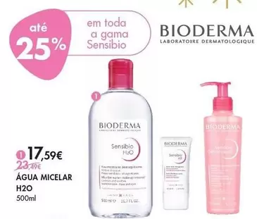 Oferta de Bioderma - Água Micelar H2O por 17,59€ em Pingo Doce