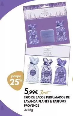 Oferta de Trio De Sacos Perfumados De Lavanda por 5,99€ em Pingo Doce