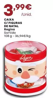 Oferta de Regina - Caixa C/ Figuras De Natal por 3,99€ em Intermarché