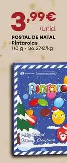 Oferta de Postal De Natal Pintarolas por 3,99€ em Intermarché